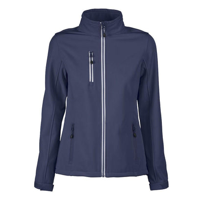 Navy - Front - Printer RED Womens-Ladies Vert Soft Shell Jacket