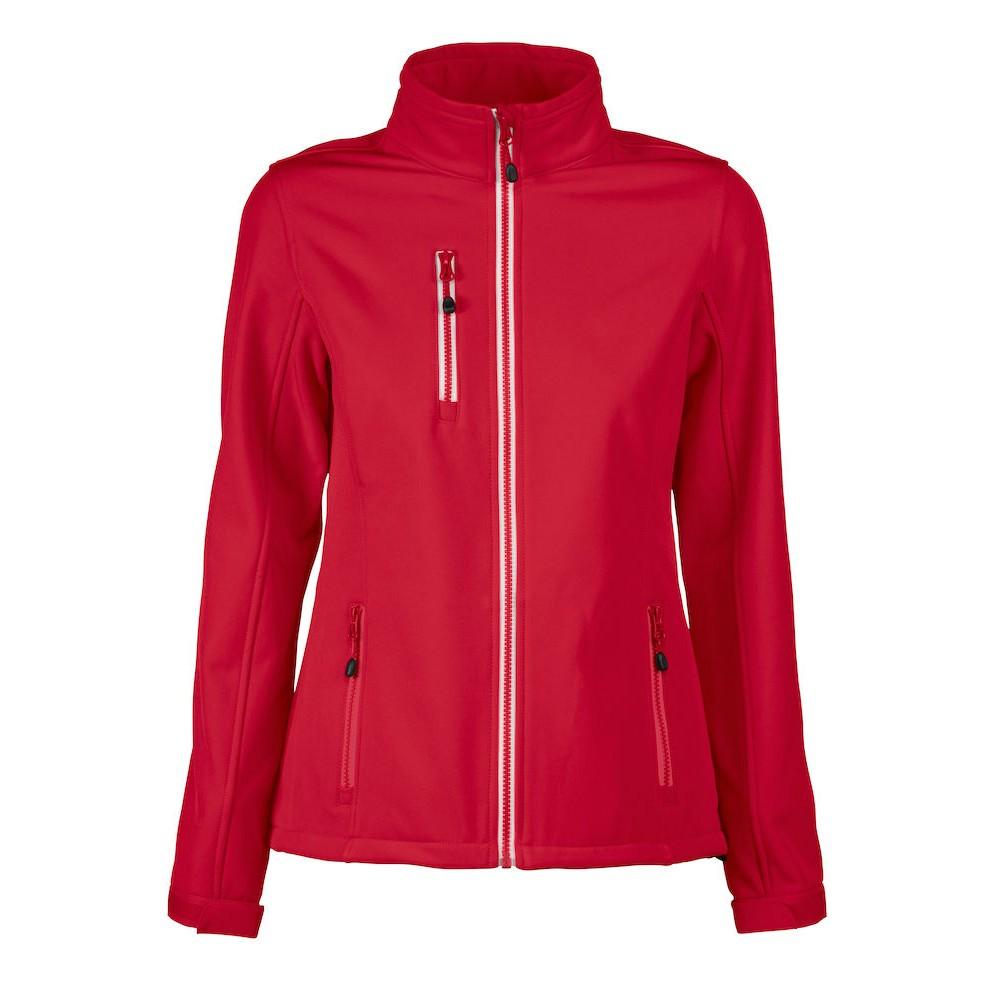 Red - Front - Printer RED Womens-Ladies Vert Soft Shell Jacket