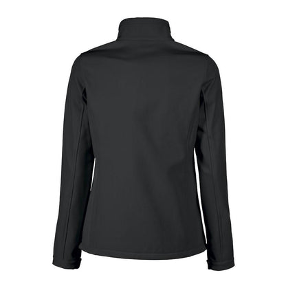 Black - Back - Printer RED Womens-Ladies Vert Soft Shell Jacket
