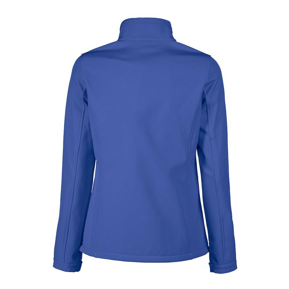 Blue - Back - Printer RED Womens-Ladies Vert Soft Shell Jacket
