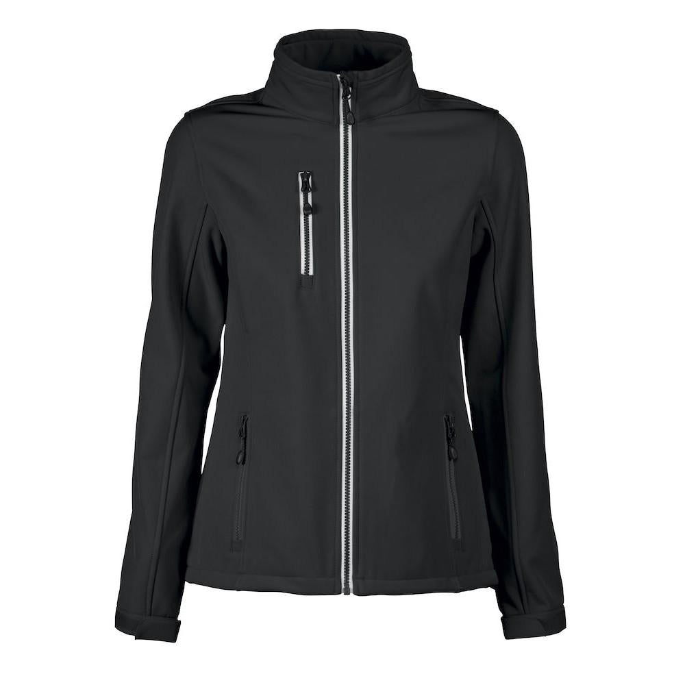 Black - Front - Printer RED Womens-Ladies Vert Soft Shell Jacket
