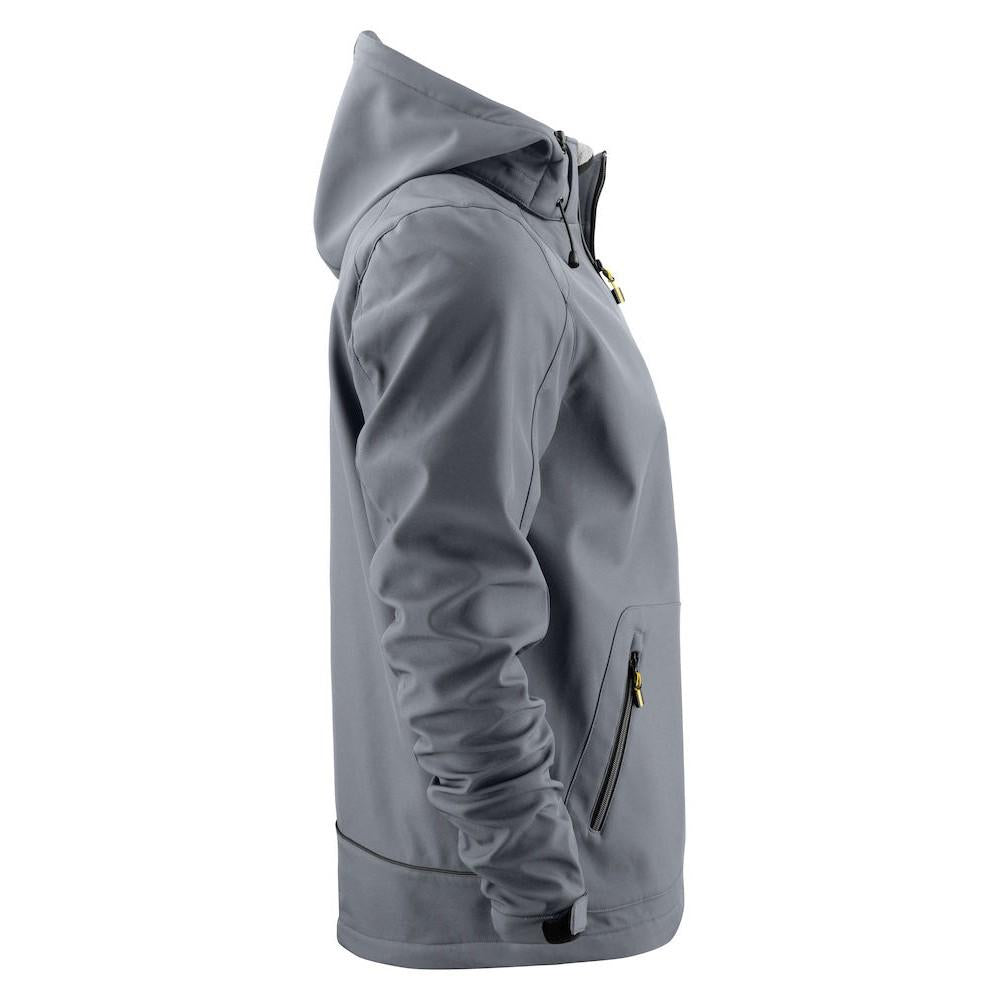 Steel Grey - Side - Printer Mens Karting Soft Shell Jacket