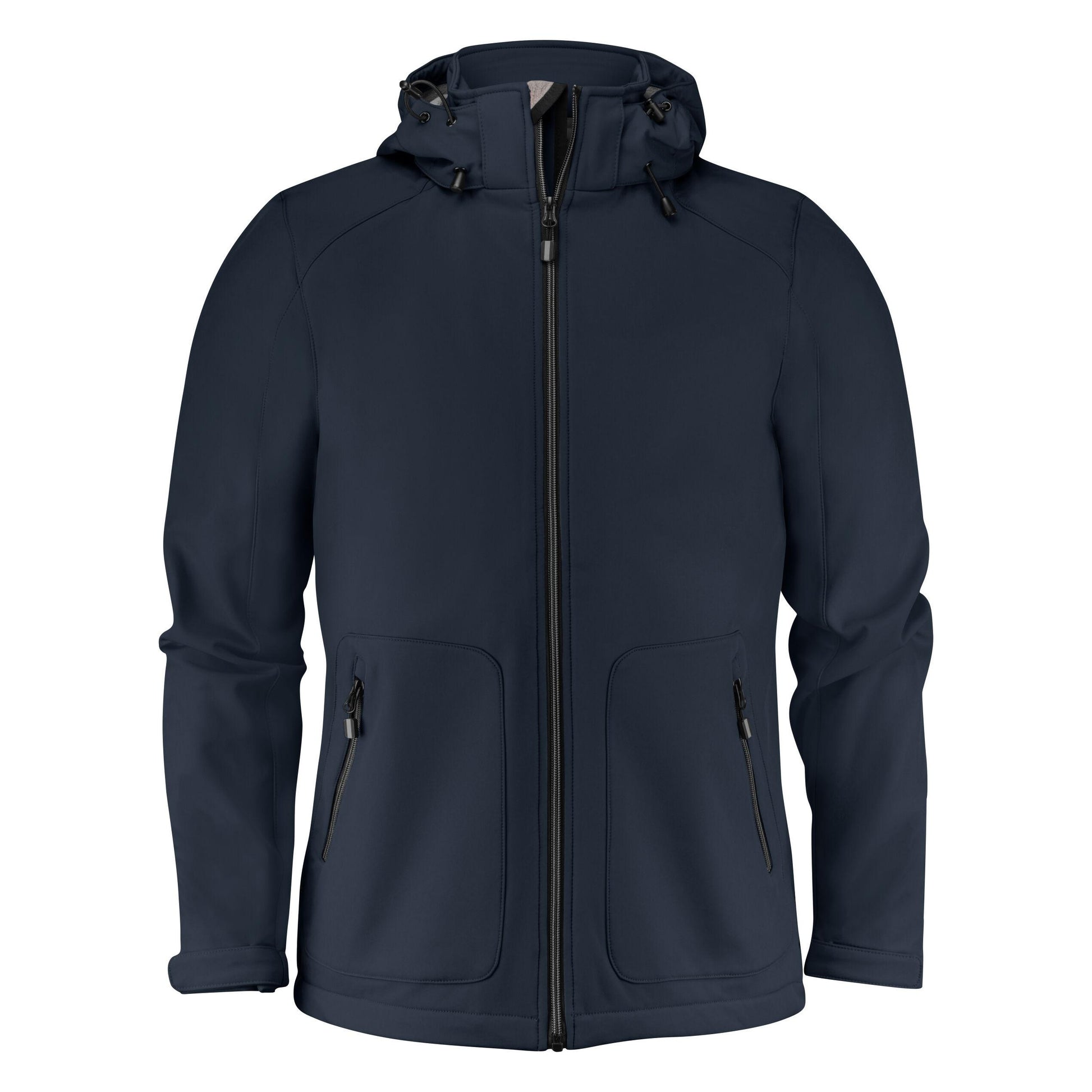 Dark Navy - Back - Printer Mens Karting Soft Shell Jacket