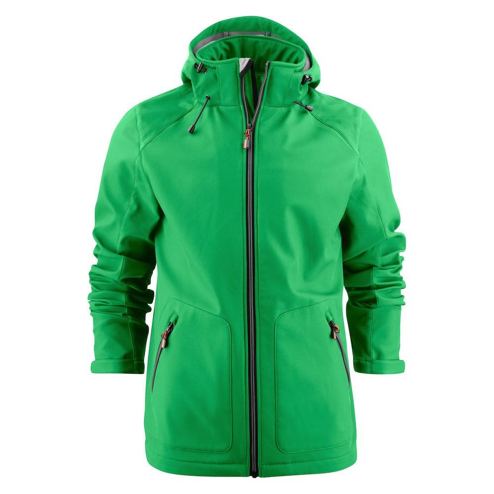 Fresh Green - Front - Printer Mens Karting Soft Shell Jacket