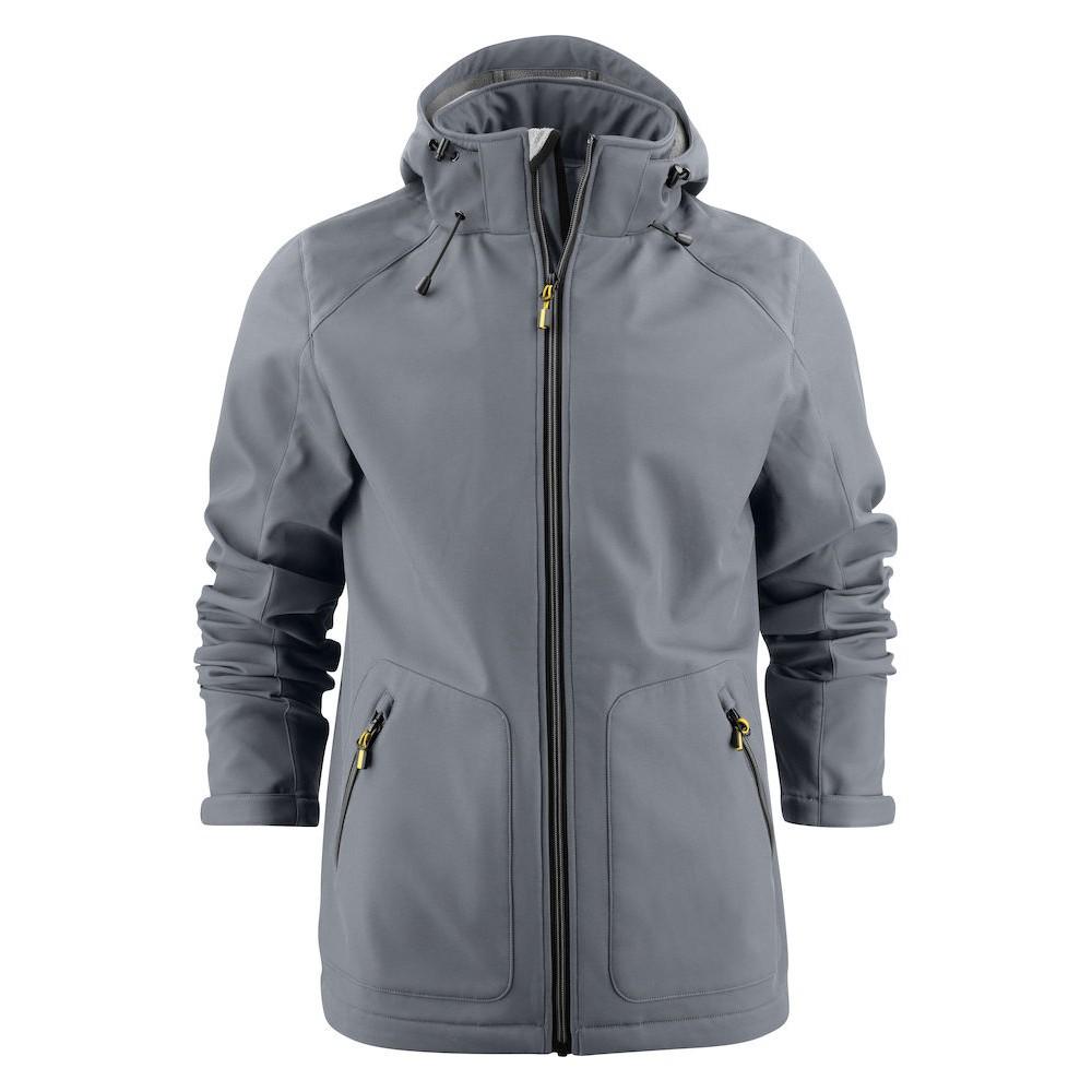 Steel Grey - Front - Printer Mens Karting Soft Shell Jacket