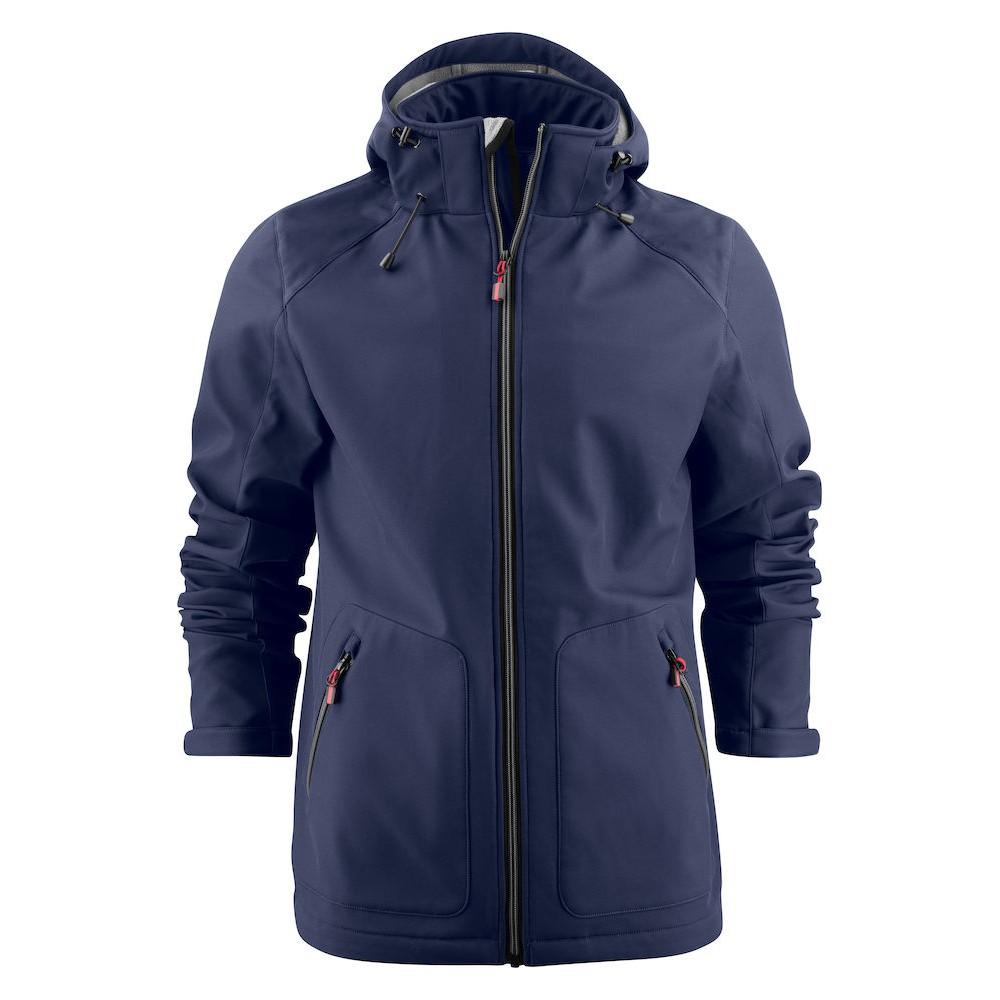 Navy - Front - Printer Mens Karting Soft Shell Jacket