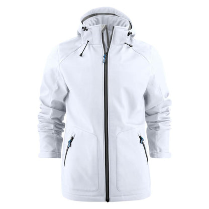 White - Front - Printer Mens Karting Soft Shell Jacket