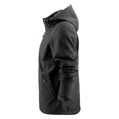 Black - Lifestyle - Printer Mens Karting Soft Shell Jacket