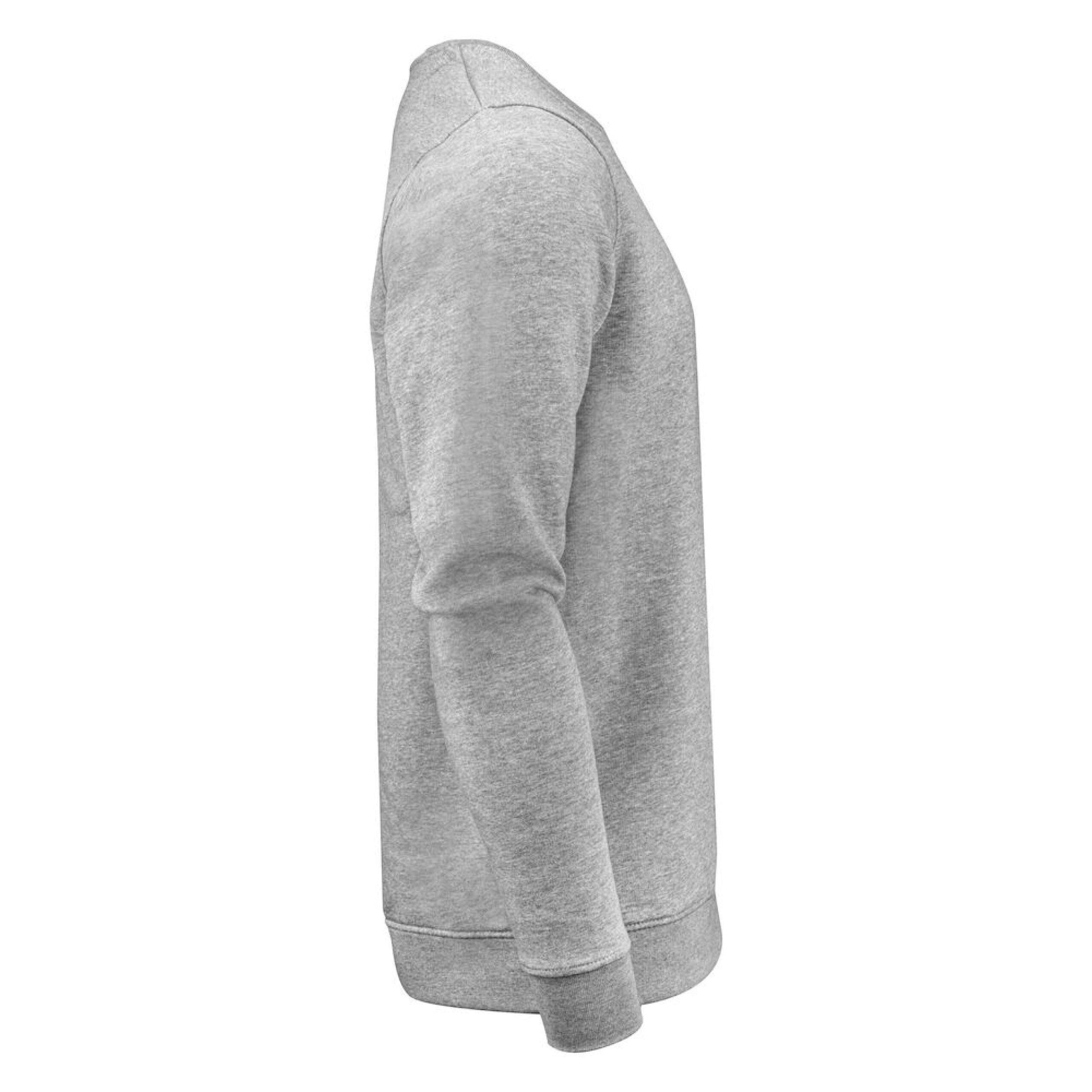 Grey Melange - Side - Harvest Mens Alder Crew Neck Sweatshirt