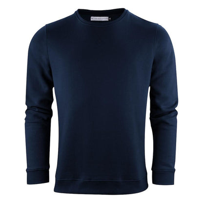 Navy - Front - Harvest Mens Alder Crew Neck Sweatshirt