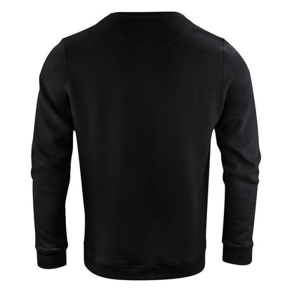 Black - Back - Harvest Mens Alder Crew Neck Sweatshirt