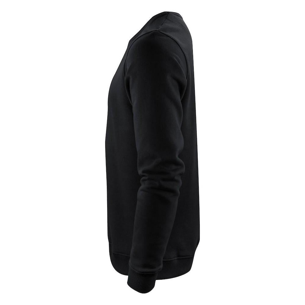 Black - Side - Harvest Mens Alder Crew Neck Sweatshirt