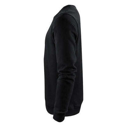 Black - Side - Harvest Mens Alder Crew Neck Sweatshirt