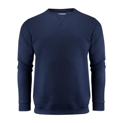 Grey Melange - Front - Harvest Mens Alder Crew Neck Sweatshirt