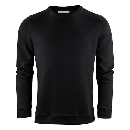 Black - Front - Harvest Mens Alder Crew Neck Sweatshirt