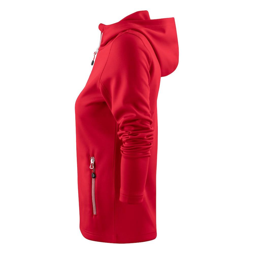 Red - Side - Printer RED Womens-Ladies Layback Hoodie