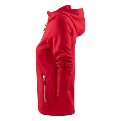 Red - Side - Printer RED Womens-Ladies Layback Hoodie