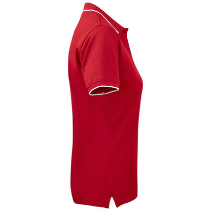 Red - Lifestyle - James Harvest Womens-Ladies Greenville Polo Shirt