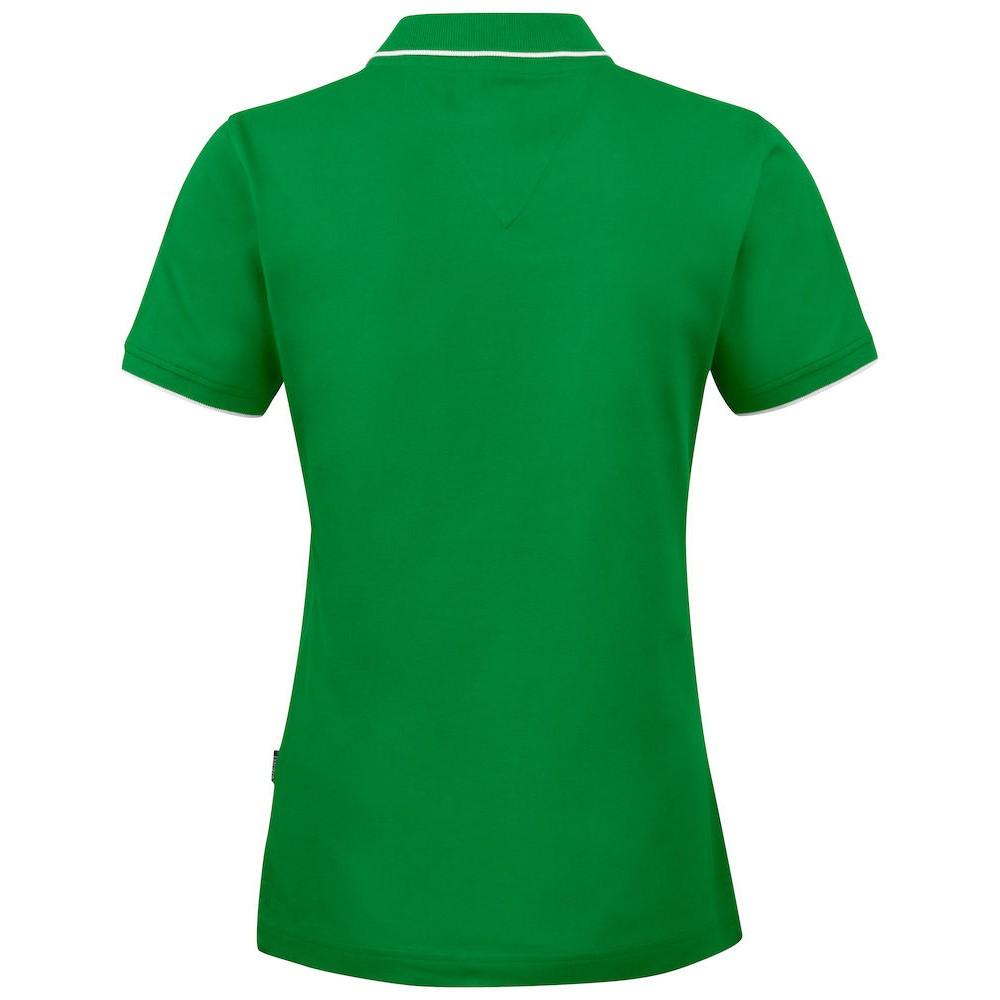 Sport Green - Back - James Harvest Womens-Ladies Greenville Polo Shirt