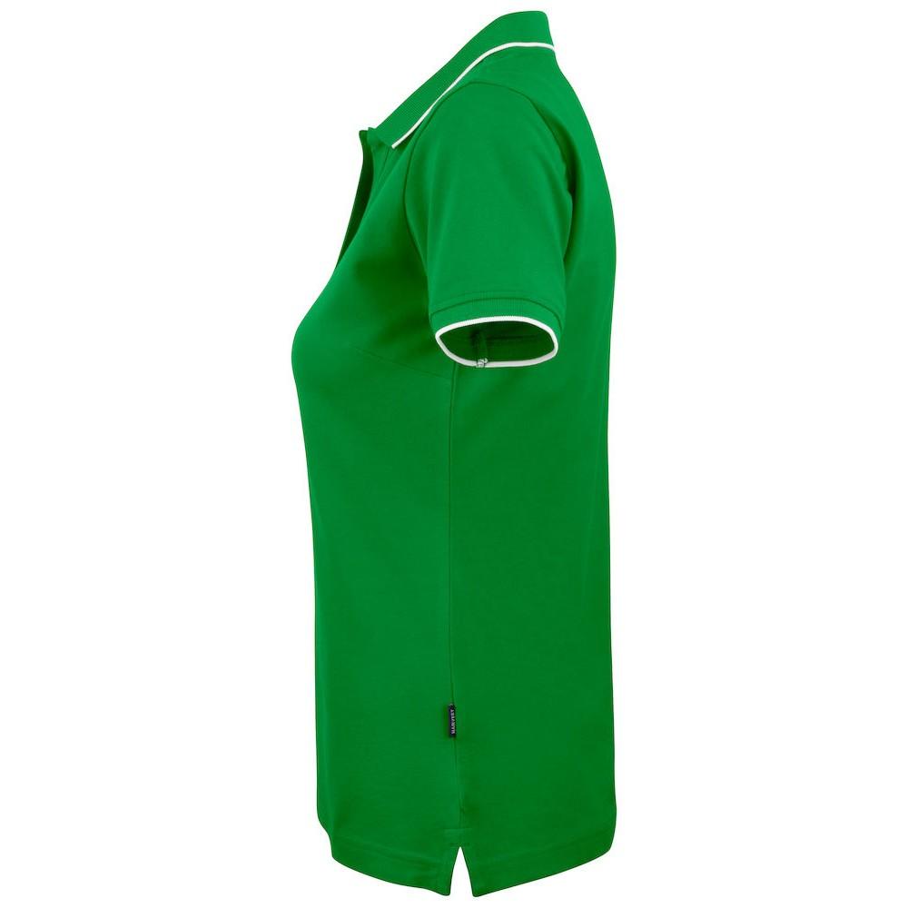 Sport Green - Side - James Harvest Womens-Ladies Greenville Polo Shirt