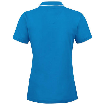 Bright Blue - Back - James Harvest Womens-Ladies Greenville Polo Shirt