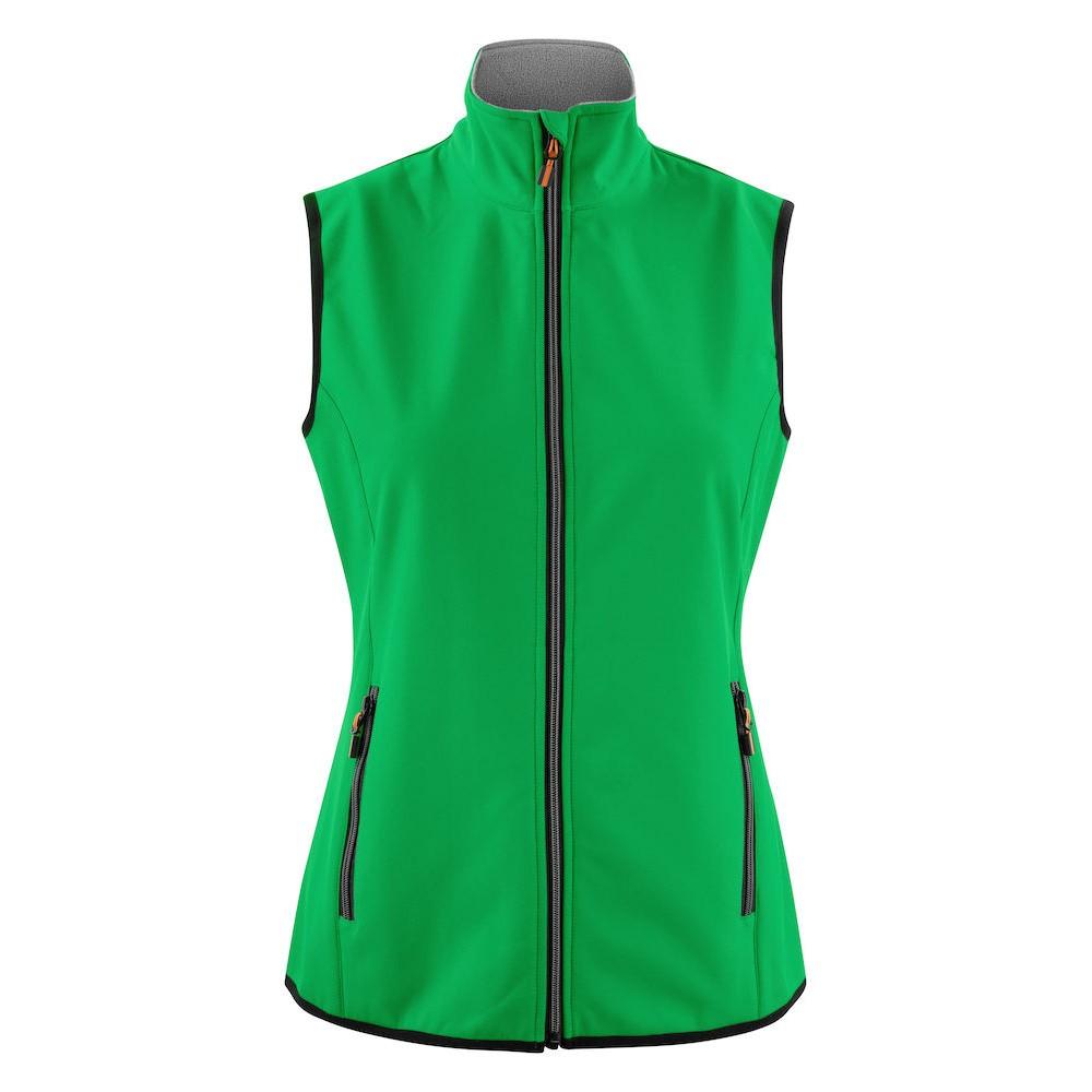 Fresh Green - Front - Printer Womens-Ladies Trial Softshell Gilet
