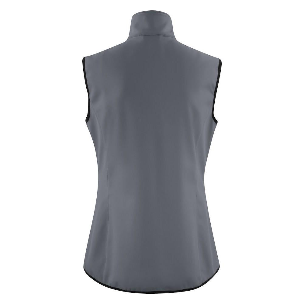 Steel Grey - Back - Printer Womens-Ladies Trial Softshell Gilet