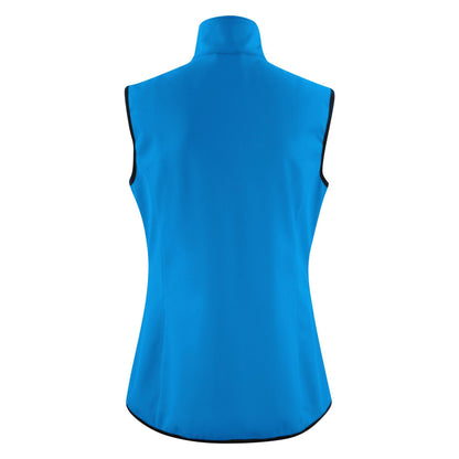 Ocean Blue - Back - Printer Womens-Ladies Trial Softshell Gilet