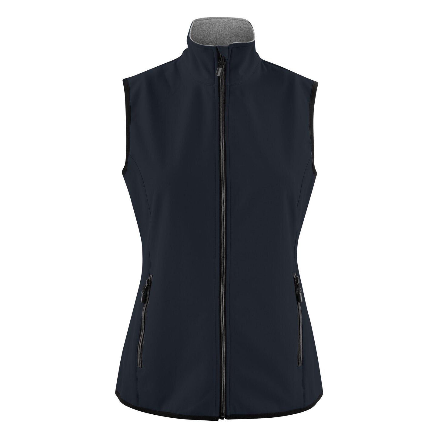 Dark Navy - Back - Printer Womens-Ladies Trial Softshell Gilet