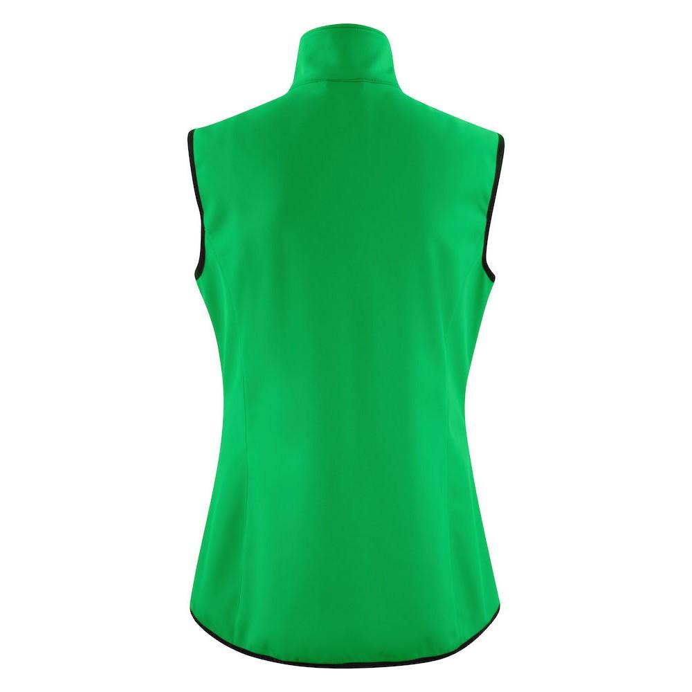 Fresh Green - Back - Printer Womens-Ladies Trial Softshell Gilet