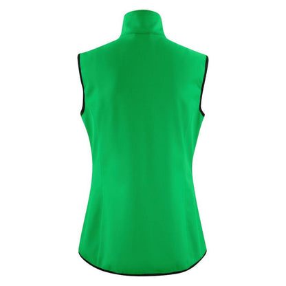 Fresh Green - Back - Printer Womens-Ladies Trial Softshell Gilet