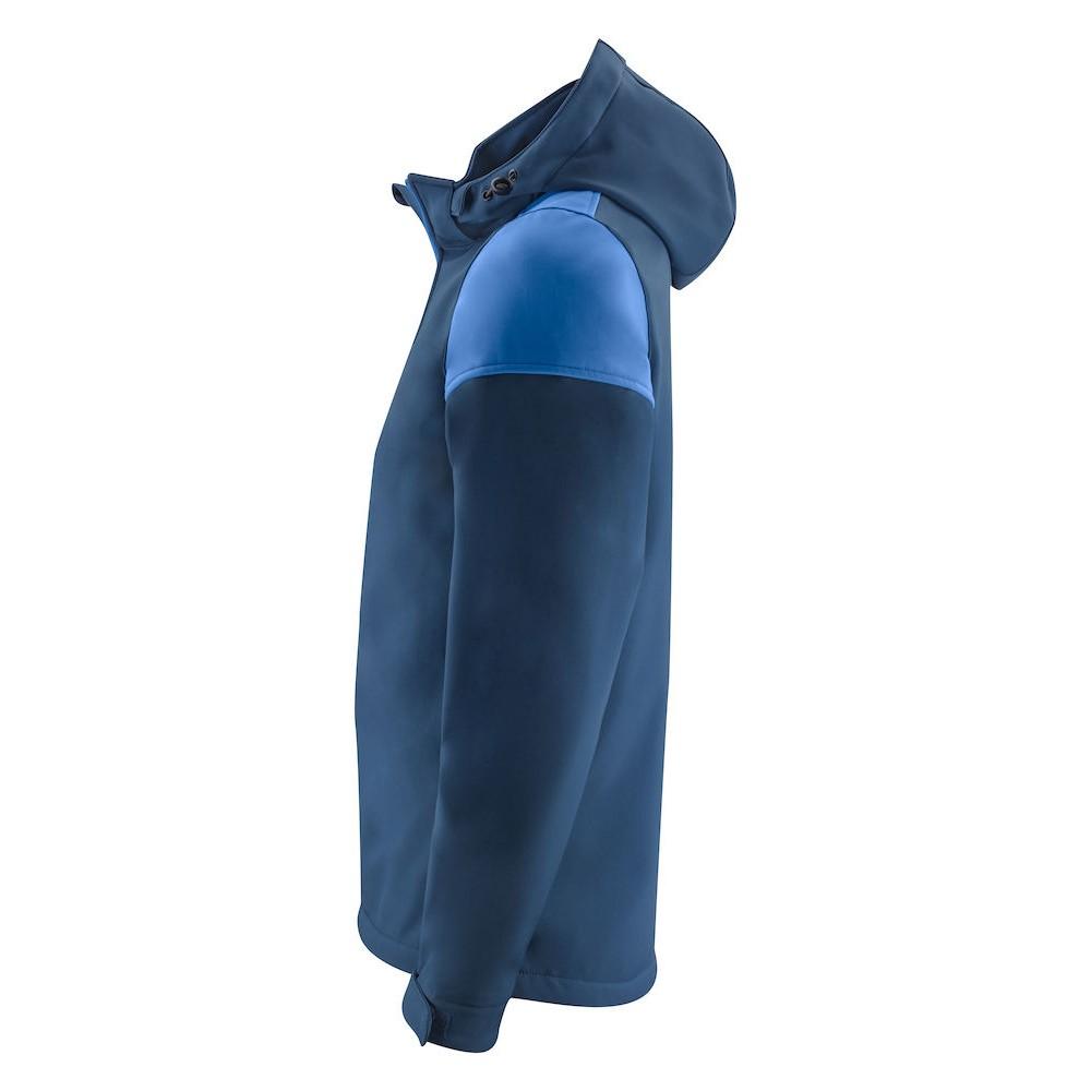 Navy-Cobalt Blue - Side - Printer Mens Prime Soft Shell Jacket