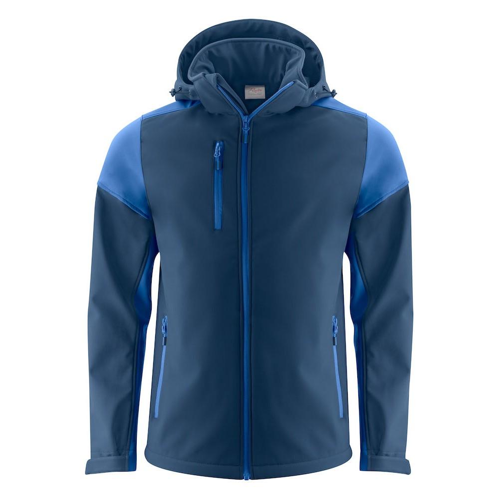Navy-Cobalt Blue - Front - Printer Mens Prime Soft Shell Jacket