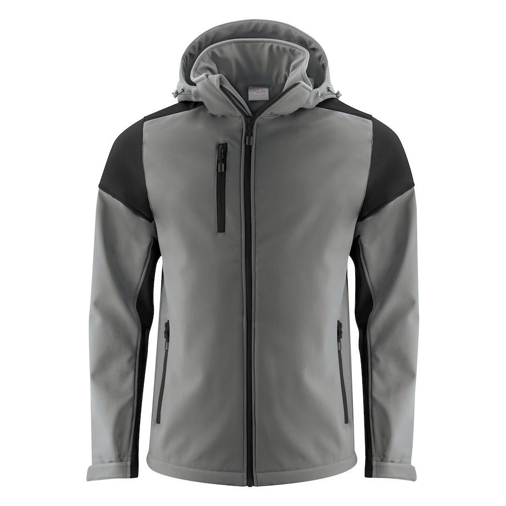 Anthracite-Black - Front - Printer Mens Prime Soft Shell Jacket