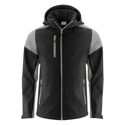 Black-Anthracite - Front - Printer Mens Prime Soft Shell Jacket