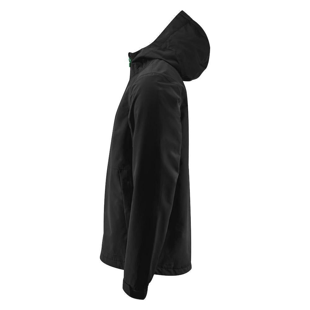 Black - Side - Printer Mens Hiker Jacket