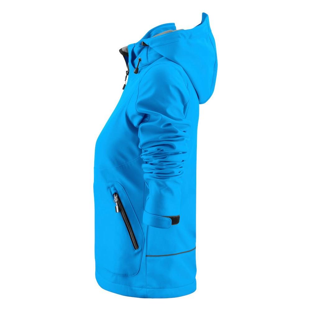 Ocean Blue - Lifestyle - Printer Womens-Ladies Karting Soft Shell Jacket