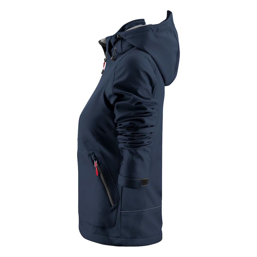 Navy - Lifestyle - Printer Womens-Ladies Karting Soft Shell Jacket