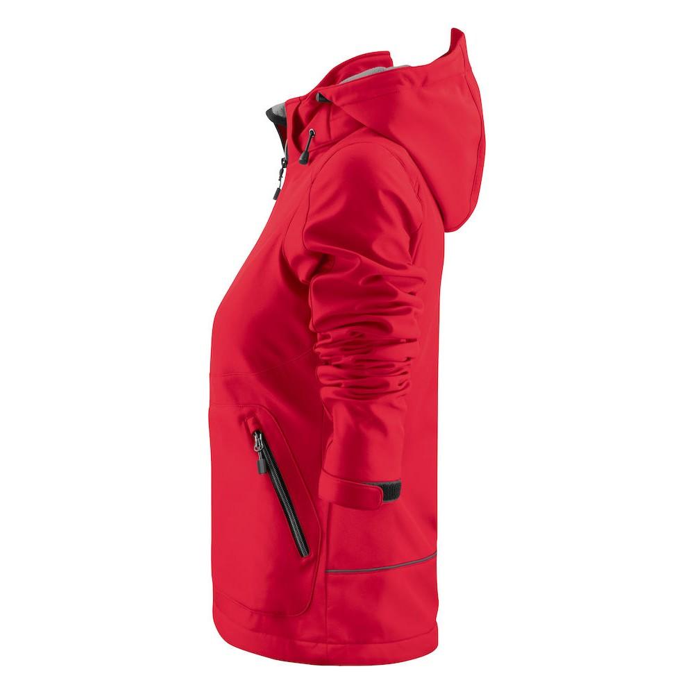 Red - Lifestyle - Printer Womens-Ladies Karting Soft Shell Jacket