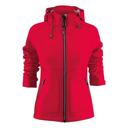 Red - Front - Printer Womens-Ladies Karting Soft Shell Jacket
