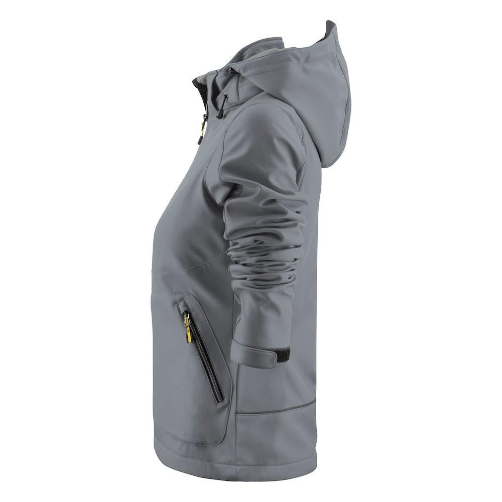 Steel Grey - Lifestyle - Printer Womens-Ladies Karting Soft Shell Jacket