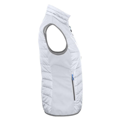 White - Side - Printer Womens-Ladies Expedition Gilet