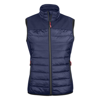 Dark Navy - Front - Printer Womens-Ladies Expedition Gilet