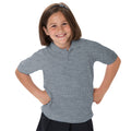 Light Oxford - Back - Jerzees Schoolgear Childrens 65-35 Pique Polo Shirt