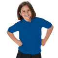 Bright Royal - Back - Jerzees Schoolgear Childrens 65-35 Pique Polo Shirt