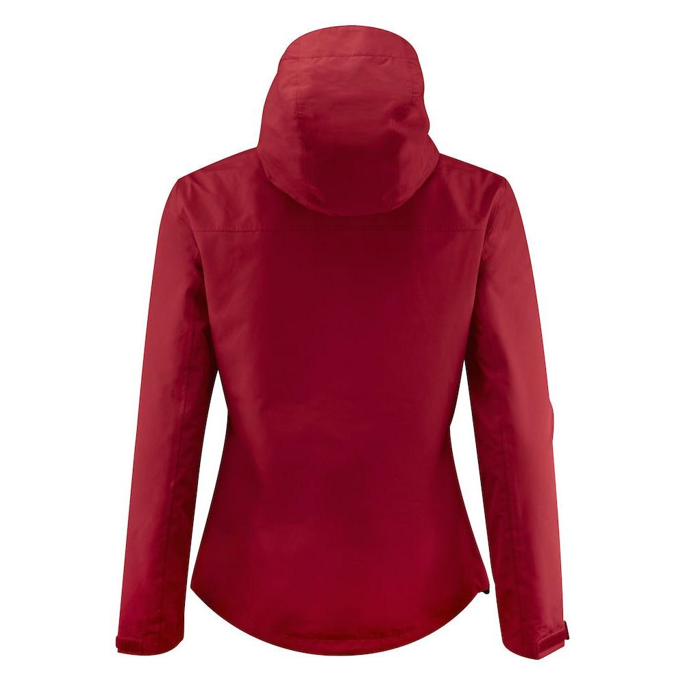 Red - Back - Printer Womens-Ladies Hiker Lady Jacket