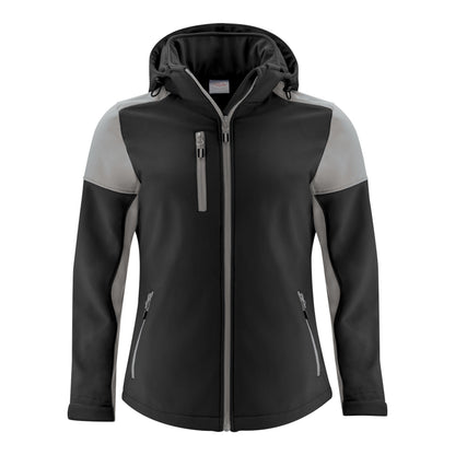 Cobalt-Navy - Front - Printer Womens-Ladies Prime Soft Shell Jacket