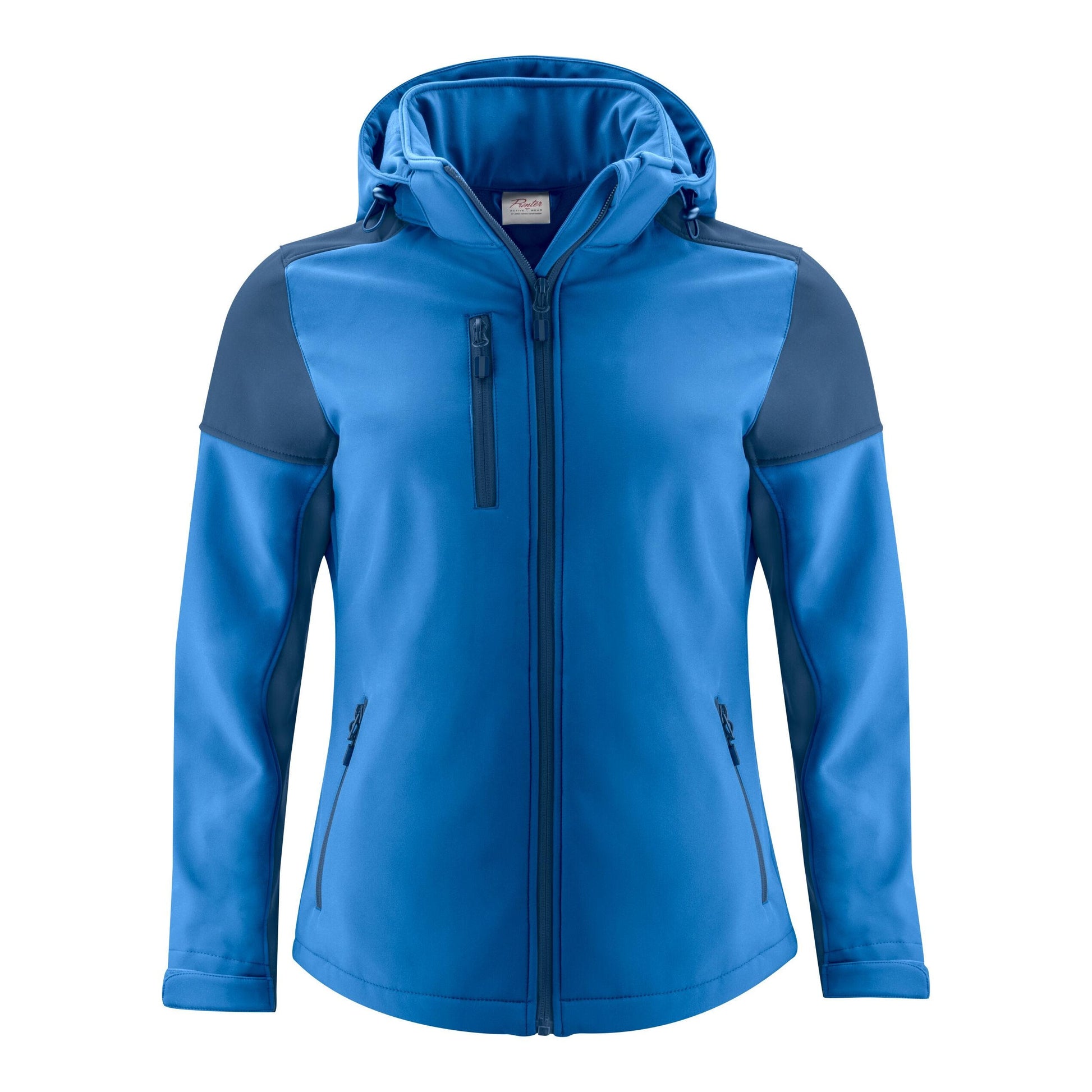 Cobalt-Navy - Back - Printer Womens-Ladies Prime Soft Shell Jacket