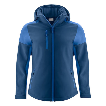 Cobalt Blue-Navy - Front - Printer Womens-Ladies Prime Soft Shell Jacket
