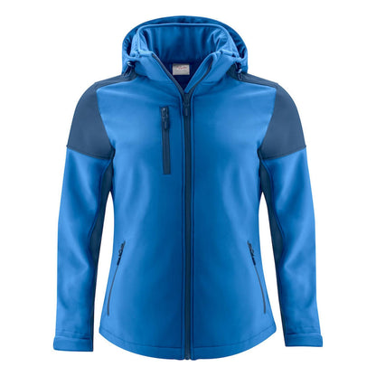 Navy-Cobalt Blue - Front - Printer Womens-Ladies Prime Soft Shell Jacket
